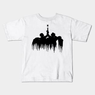 BTS Fake Love melting silhouette (black) | Army | Kpop Kids T-Shirt